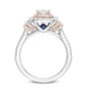 Thumbnail Image 3 of Previously Owned - Vera Wang Love Collection 1-1/5 CT. T.W Diamond Double Frame Engagement Ring in 14K Two-Toned Gold