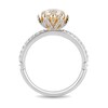 Thumbnail Image 3 of Previously Owned - Enchanted Disney Tiana 1-1/4 CT. T.W. Diamond Frame Engagement Ring in 14K Two-Tone Gold