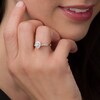 Thumbnail Image 2 of Previously Owned - 3/8 CT. T.W. Pear-Shaped Diamond Frame Twist Engagement in 10K Rose Gold