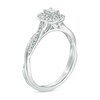Thumbnail Image 2 of Previously Owned - 3/8 CT. T.W. Emerald-Cut Diamond Frame Twist Engagement Ring in 10K White Gold