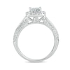 Thumbnail Image 3 of Previously Owned - 1 CT. T.W. Quad Princess-Cut Diamond Frame Vintage-Style Engagement Ring in 10K White Gold