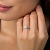 Thumbnail Image 2 of Previously Owned - 1/3 CT. T.W. Princess-Cut Diamond Frame Split Shank Bridal Set in 10K Gold