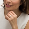Thumbnail Image 2 of Previously Owned - 1 CT. T.W. Oval Diamond Double Frame Engagement Ring in 14K White Gold