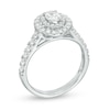 Thumbnail Image 3 of Previously Owned - 1 CT. T.W. Oval Diamond Double Frame Engagement Ring in 14K White Gold