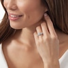 Thumbnail Image 2 of Previously Owned - 1 CT. T.W. Diamond Frame Vintage-Style Bridal Set in 14K White Gold