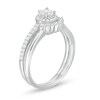 Thumbnail Image 3 of Previously Owned - 1/2 CT. T.W. Diamond Frame Bridal Set in 10K White Gold