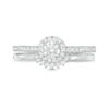 Thumbnail Image 4 of Previously Owned - 1/2 CT. T.W. Diamond Frame Bridal Set in 10K White Gold