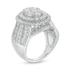 Thumbnail Image 3 of Previously Owned - 4 CT. T.W. Composite Diamond Oval Frame Engagement Ring in 10K White Gold