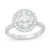 Thumbnail Image 1 of Previously Owned - 1 CT. T.W. Diamond Frame Engagement Ring in 14K White Gold