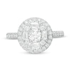 Thumbnail Image 4 of Previously Owned - 1 CT. T.W. Diamond Frame Engagement Ring in 14K White Gold