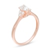 Thumbnail Image 3 of Previously Owned - 3/8 CT. T.W. Pear-Shaped Diamond Tri-Sides Engagement Ring in 10K Rose Gold
