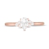 Thumbnail Image 4 of Previously Owned - 3/8 CT. T.W. Pear-Shaped Diamond Tri-Sides Engagement Ring in 10K Rose Gold