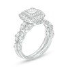 Thumbnail Image 3 of Previously Owned - 1 CT. T.W. Princess-Cut Diamond Frame Bridal Set in 14K White Gold