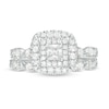 Thumbnail Image 4 of Previously Owned - 1 CT. T.W. Princess-Cut Diamond Frame Bridal Set in 14K White Gold