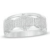 Thumbnail Image 1 of Previously Owned - Men's 3/8 CT. T.W. Composite Diamond Open Shank Ring in 10K White Gold