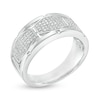 Thumbnail Image 3 of Previously Owned - Men's 3/8 CT. T.W. Composite Diamond Open Shank Ring in 10K White Gold