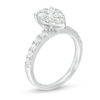 Thumbnail Image 3 of Previously Owned - 1 CT. T.W. Composite Pear-Shaped Diamond Frame Engagement Ring in 14K White Gold