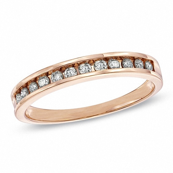 Previously Owned - 1/4 CT. T.w. Diamond Anniversary Band in 10K Rose Gold