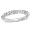 Thumbnail Image 1 of Previously Owned - Vera Wang Love Collection 1/2 CT. T.W. Diamond Three Row Anniversary Band in 14K White Gold