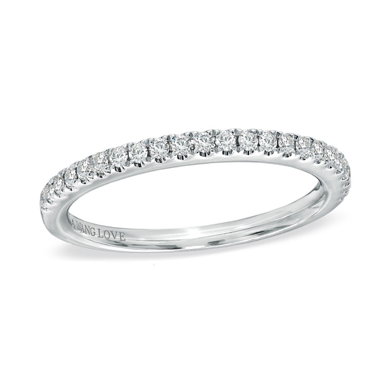 Main Image 1 of Previously Owned - Vera Wang Love Collection 1/4 CT. T.W. Diamond Anniversary Band in 14K White Gold
