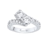Thumbnail Image 1 of Previously Owned - Ever Us® 3 CT. T.W. Two-Stone Diamond Bypass Ring in 14K White Gold