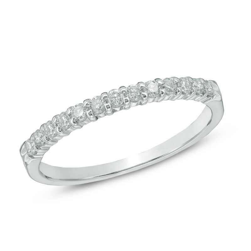 Main Image 1 of Previously Owned - 1/4 CT. T.W. Diamond Band in 14K White Gold (I/SI2)