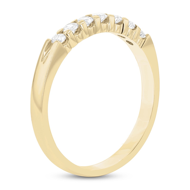 Main Image 2 of Previously Owned - 1/4 CT. T.W. Diamond Seven Stone Anniversary Band in 14K Gold