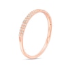 Thumbnail Image 2 of Previously Owned - 1/10 CT. T.W. Diamond Double Row Anniversary Band in 10K Rose Gold