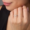 Thumbnail Image 2 of Previously Owned - 1/6 CT. T.W. Diamond Chevron Vintage-Style Anniversary Band in 10K White Gold