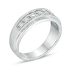 Thumbnail Image 2 of Previously Owned - 1/6 CT. T.W. Diamond Seven Stone Wedding Band in Sterling Silver