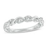 Thumbnail Image 1 of Previously Owned - 1/8 CT. T.W. Diamond Braid Band in 10K White Gold