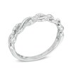 Thumbnail Image 2 of Previously Owned - 1/8 CT. T.W. Diamond Braid Band in 10K White Gold
