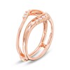 Thumbnail Image 2 of Previously Owned - 1/5 CT. T.W. Diamond Contour Vintage-Style Solitaire Enhancer in 14K Rose Gold
