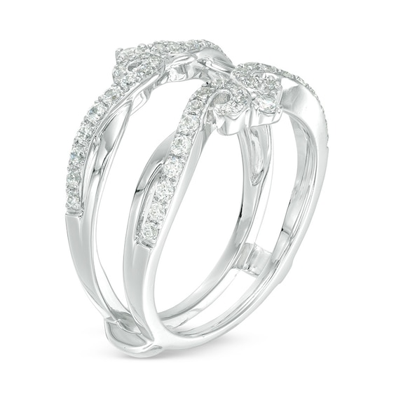 Previously Owned - 1/2 CT. T.w. Diamond Double Crown Solitaire Enhancer in 14K White Gold