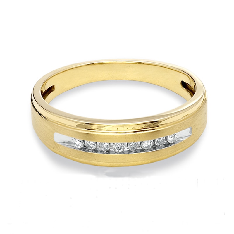 Main Image 3 of Previously Owned - 1/10 CT. T.W. Diamond Wedding Band in 10K Gold
