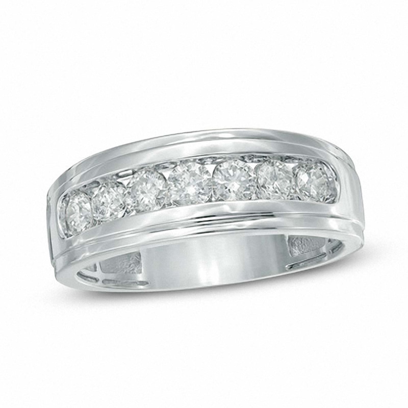 Main Image 1 of Previously Owned - 1 CT. T.W. Diamond Comfort Fit Band in 10K Gold