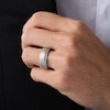 Thumbnail Image 2 of Previously Owned - 1/4 CT. T.W. Diamond Grid Pattern Wedding Band in 10K White Gold