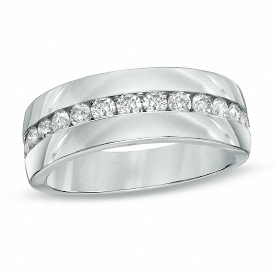 Previously Owned - 1 CT. T.w. Diamond Wedding Band in 14K White Gold