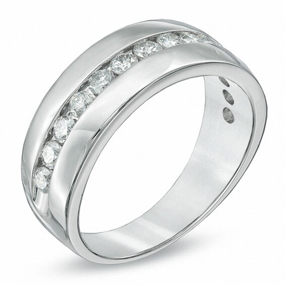 Previously Owned - 1 CT. T.w. Diamond Wedding Band in 14K White Gold