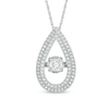 Thumbnail Image 1 of Previously Owned - 1/2 CT. T.W. Diamond Teardrop Pendant in 10K White Gold