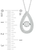 Thumbnail Image 2 of Previously Owned - 1/2 CT. T.W. Diamond Teardrop Pendant in 10K White Gold