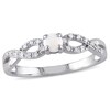 Thumbnail Image 0 of Previously Owned - Opal and Diamond Accent Double Infinity Shank Ring in Sterling Silver
