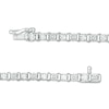 Thumbnail Image 2 of Previously Owned - 1/4 CT. T.W. Diamond Bar Tennis Bracelet in Sterling Silver - 7.25"