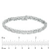 Thumbnail Image 4 of Previously Owned - 1/2 CT. T.W. Composite Diamond "XO" Bracelet in Sterling Silver - 7.25"