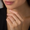 Thumbnail Image 2 of Previously Owned - 1/8 CT. T.W. Diamond Alternating Marquise and Circles Stackable Band in 10K Rose Gold