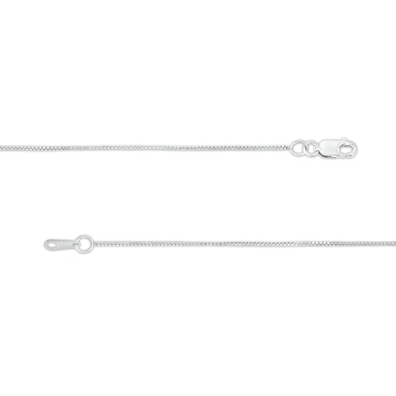 Previously Owned - Made in Italy 0.7mm Box Chain Necklace in 10K White Gold - 18"