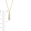 Thumbnail Image 3 of Previously Owned - 1/3 CT. T.W. Diamond Three Stone "XO" Pendant in 10K Gold