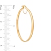 Thumbnail Image 3 of Previously Owned - 40.0mm Tube Hoop Earrings in 10K Gold
