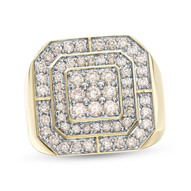 Main Image 1 of Previously Owned - 2 CT. T.W. Composite Diamond Double Octagonal Frame Ring in 10K Gold
