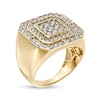 Thumbnail Image 3 of Previously Owned - 2 CT. T.W. Composite Diamond Double Octagonal Frame Ring in 10K Gold